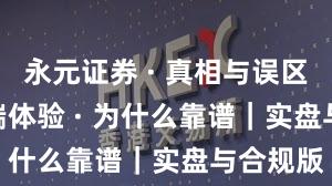 永元证券 · 真相与误区 · 移动端体验 · 为什么靠谱｜实盘与合规版