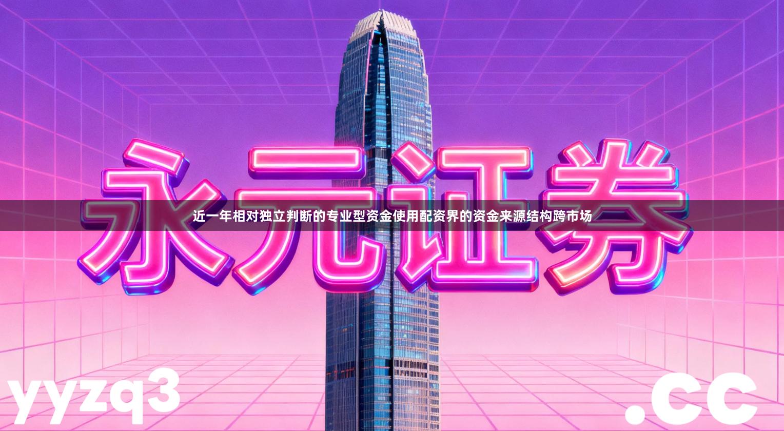 近一年相对独立判断的专业型资金使用配资界的资金来源结构跨市场
